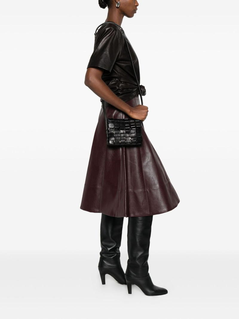 DRAGON DIFFUSION leather woven shoulder bag outlook