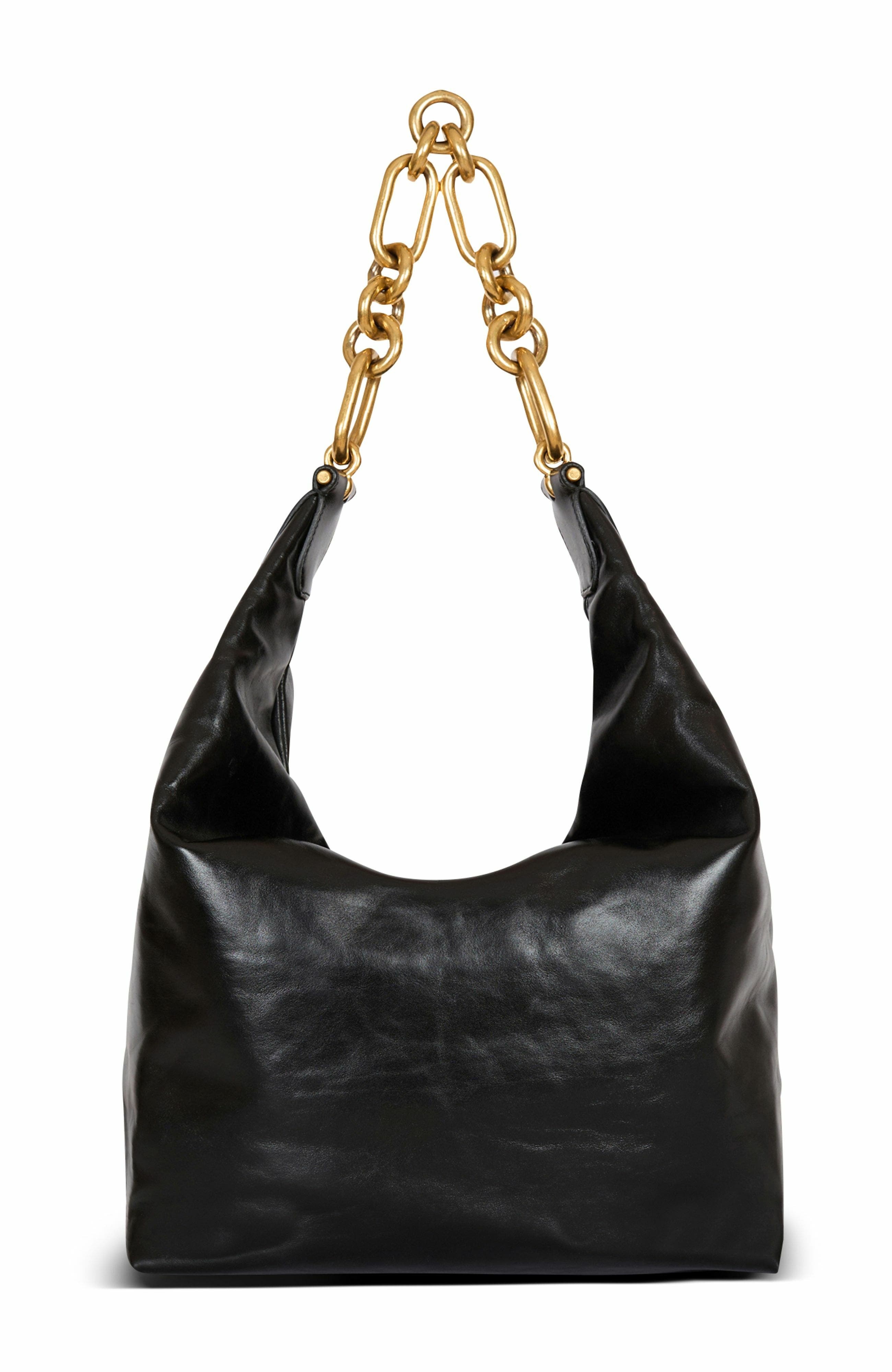 Balmain Sync Hobo bag in calfskin leather in Black at Nordstrom - 2