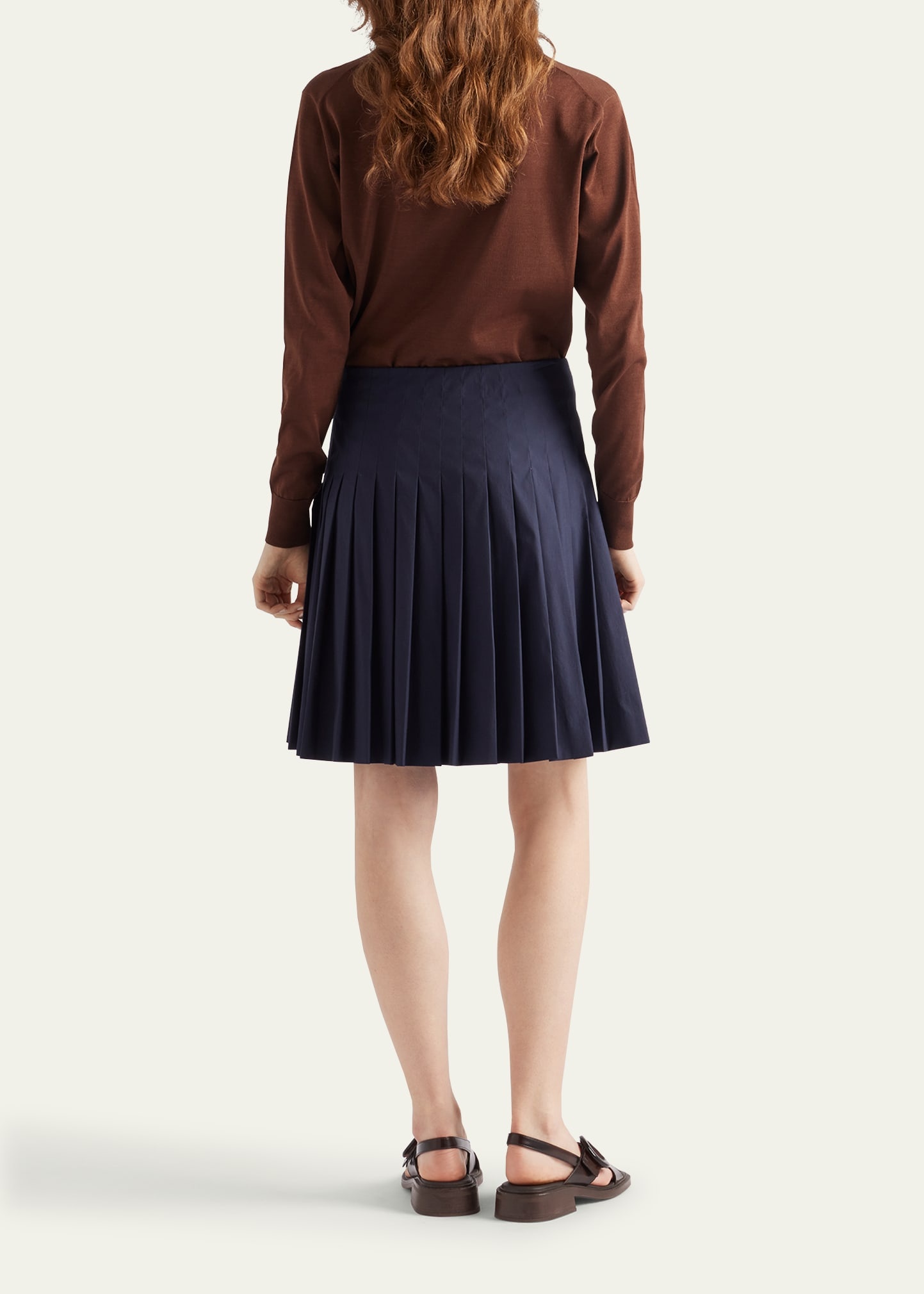 Cotton Long-Sleeve Polo Sweater - 3