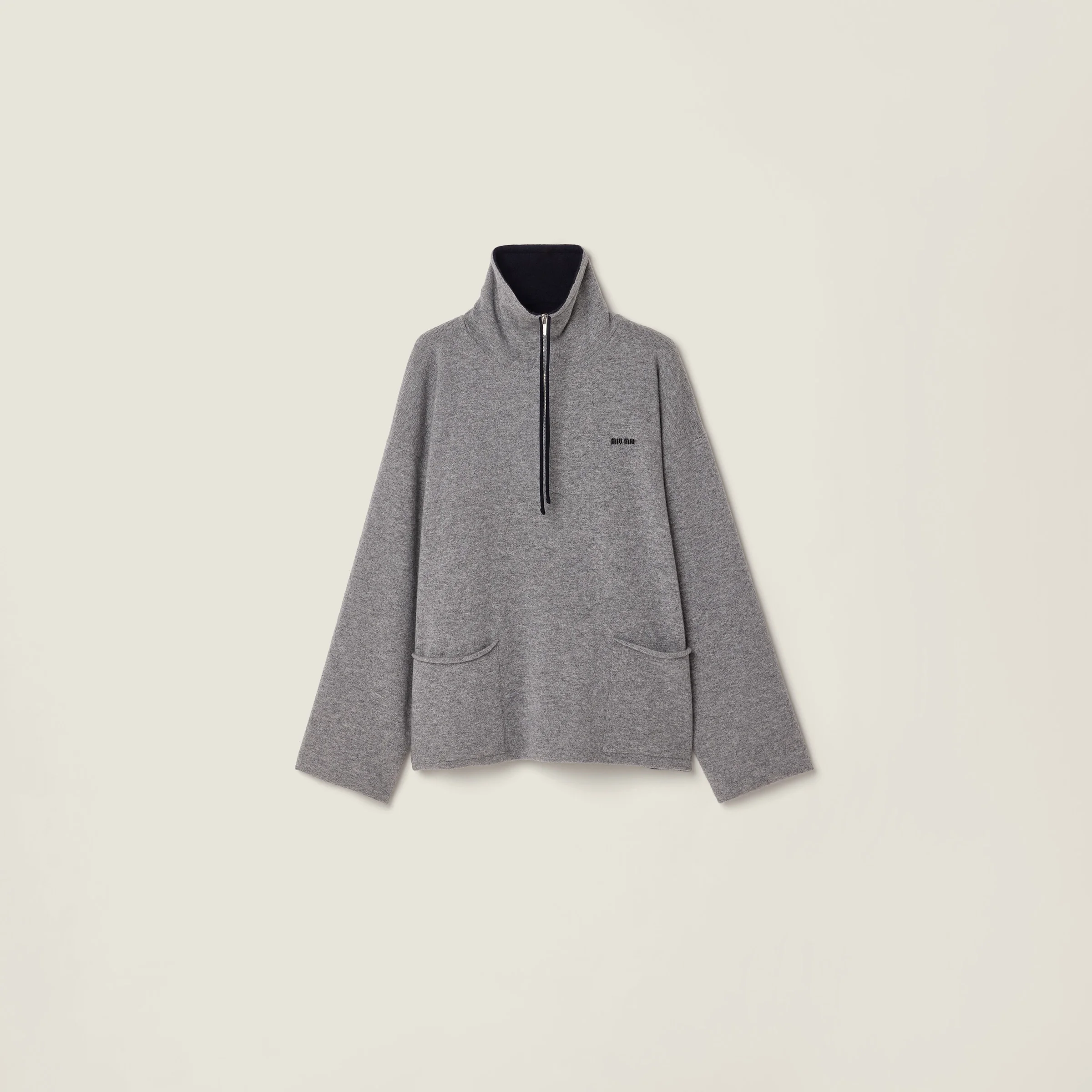 Cashmere half-zipper sweater - 1