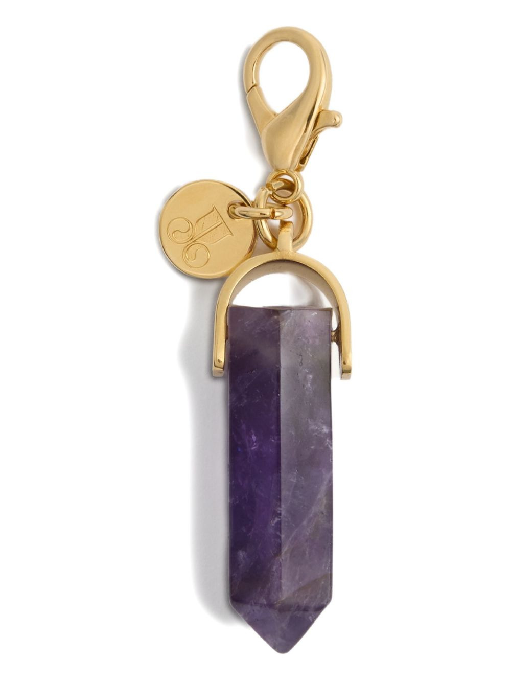 amethyst obelisk charm necklace - 3