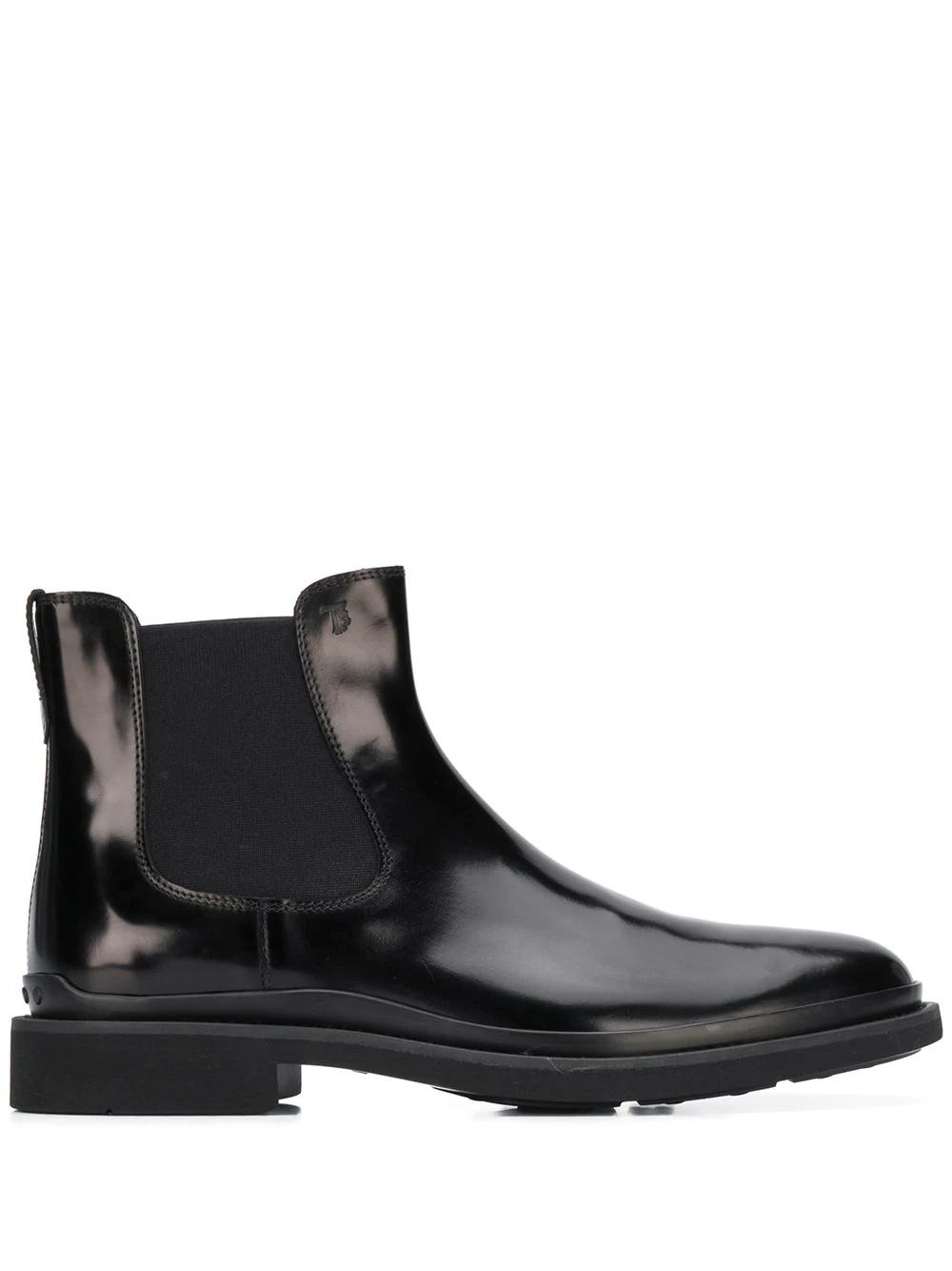 slip-on leather chelsea boots - 1