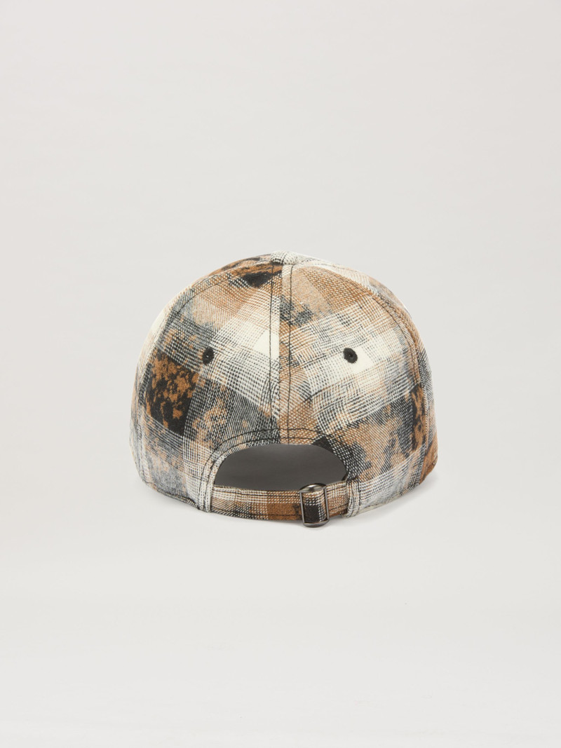 Palm Angels Curved Logo Check Baseball Cap outlook