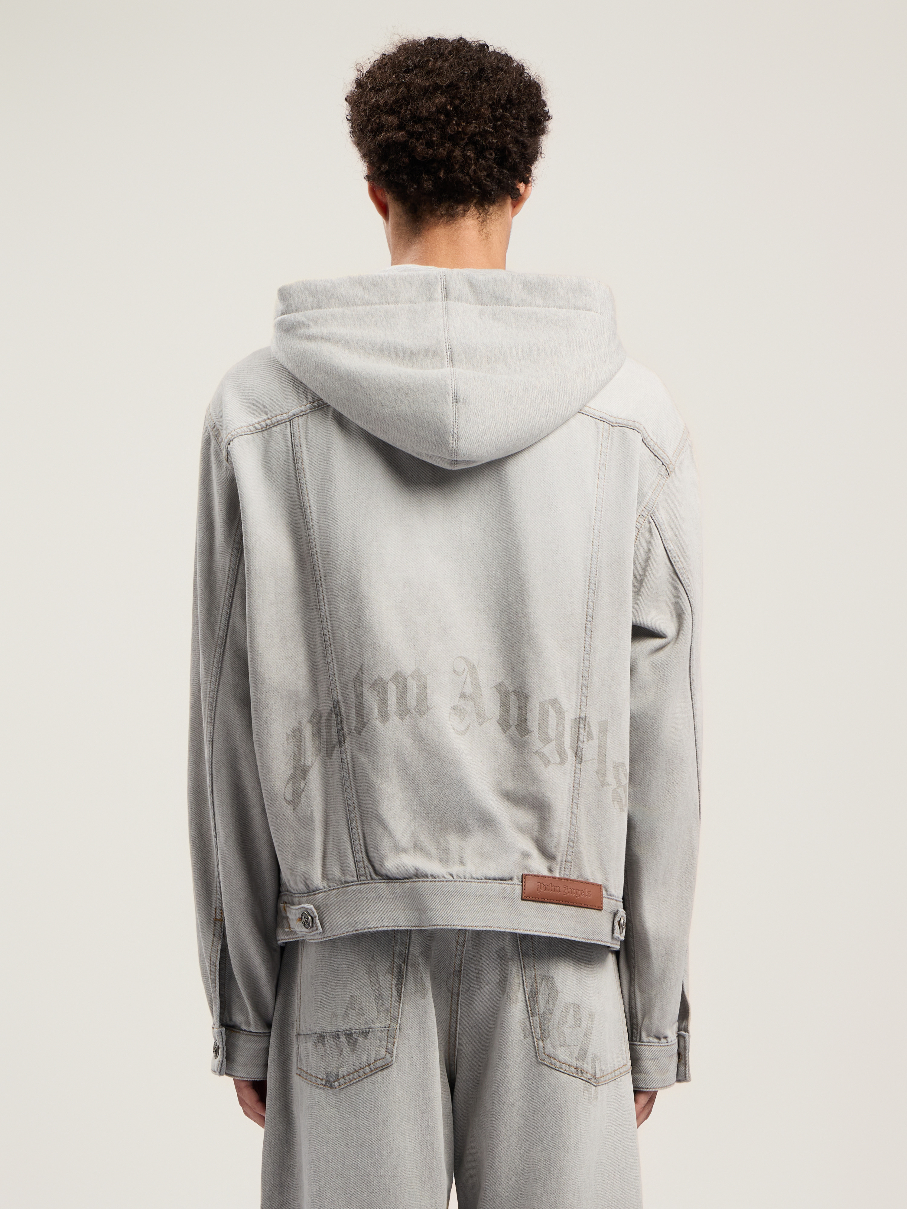 Curved Logo Denim Jacket - 4