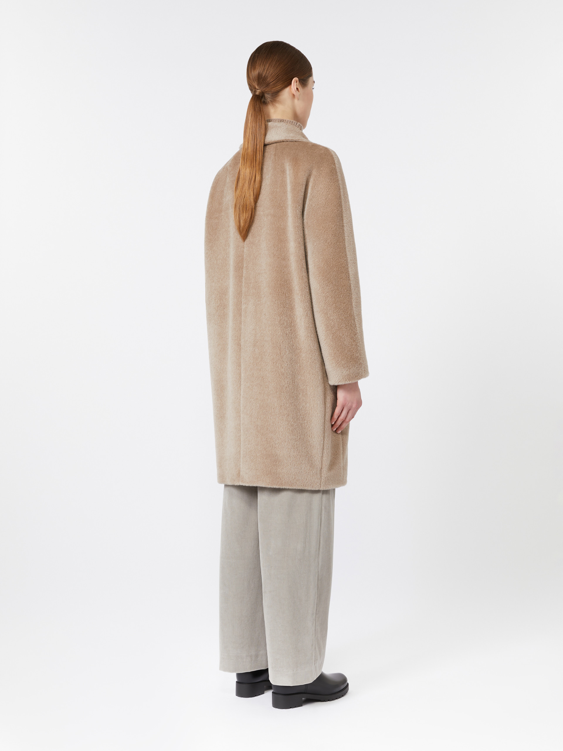 ROSETO Wool and alpaca midi coat - 4