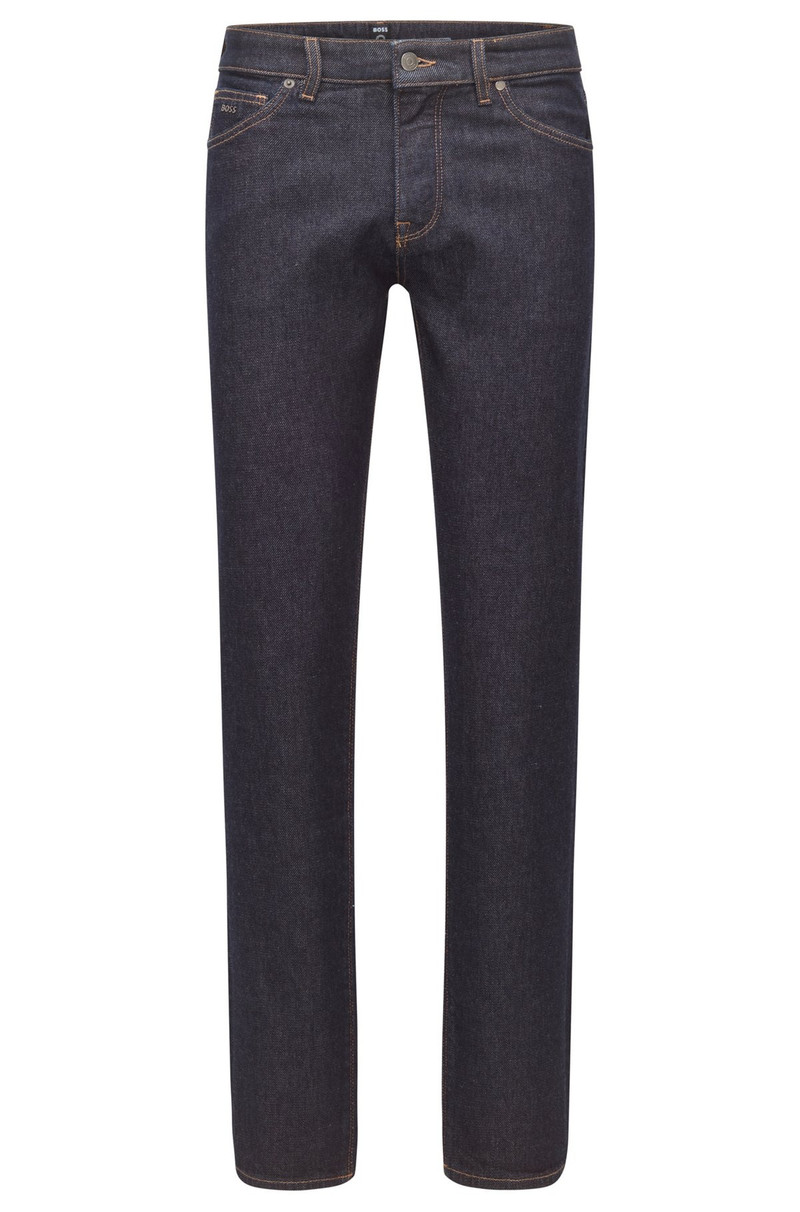 REGULAR-FIT JEANS IN DARK-BLUE COMFORT-STRETCH DENIM 1