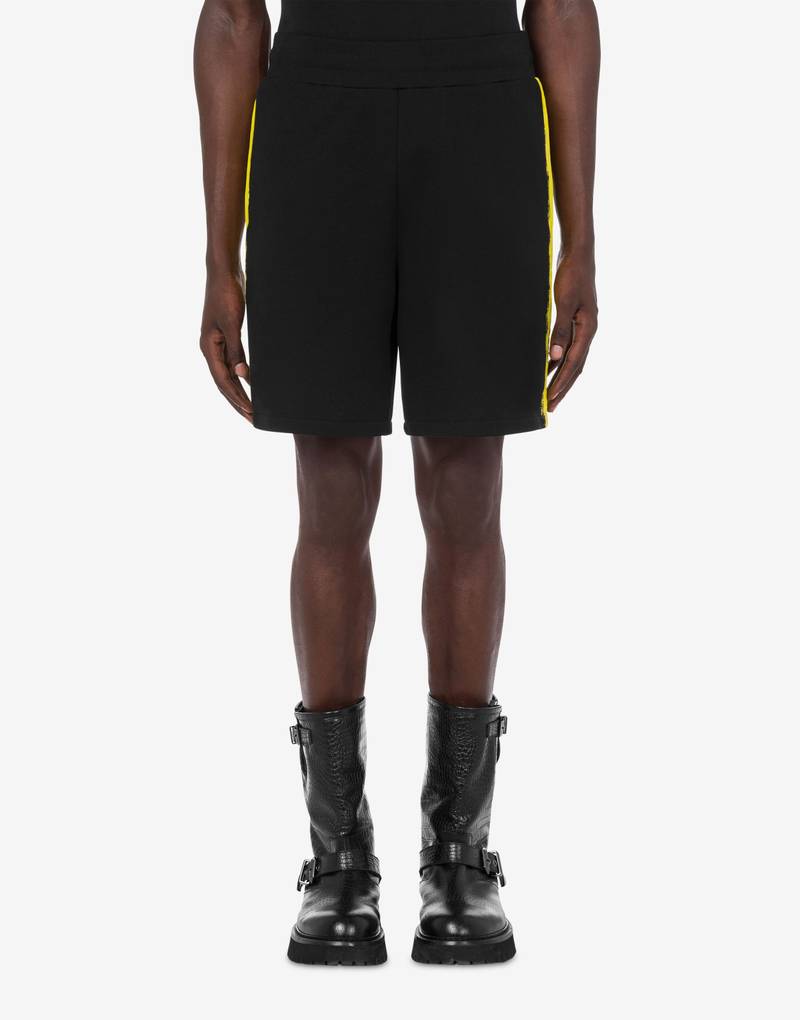 Moschino MOSCHINO PAINT ORGANIC FLEECE BERMUDA SHORTS outlook