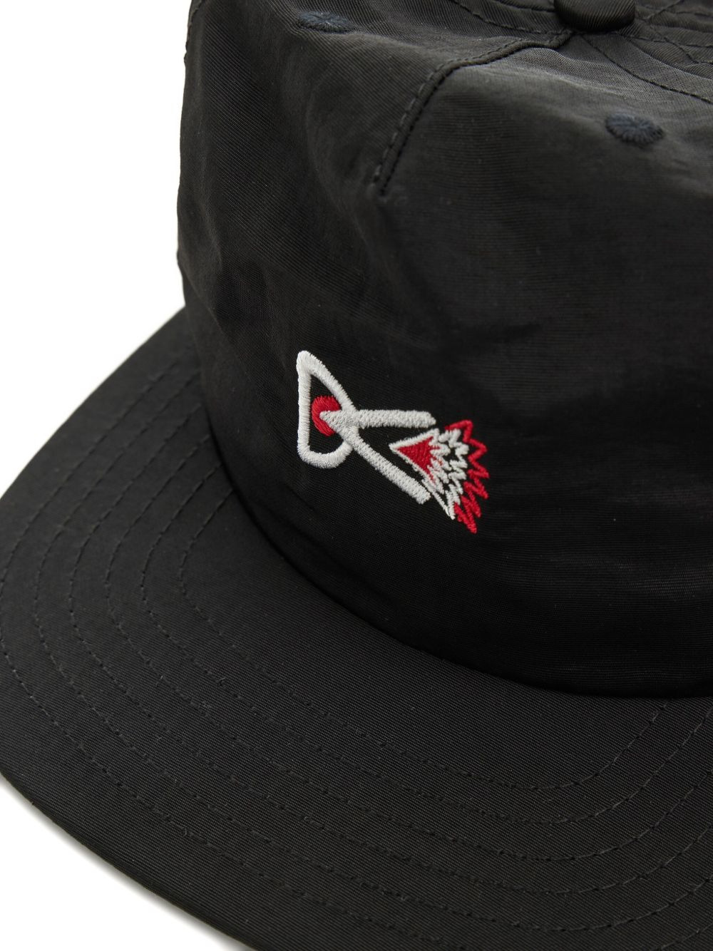 embroidered-panel cap - 4