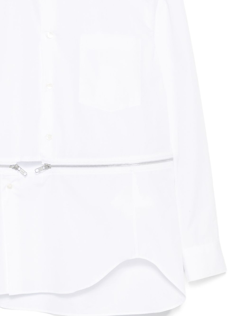 zip-detail asymmetric shirt 3