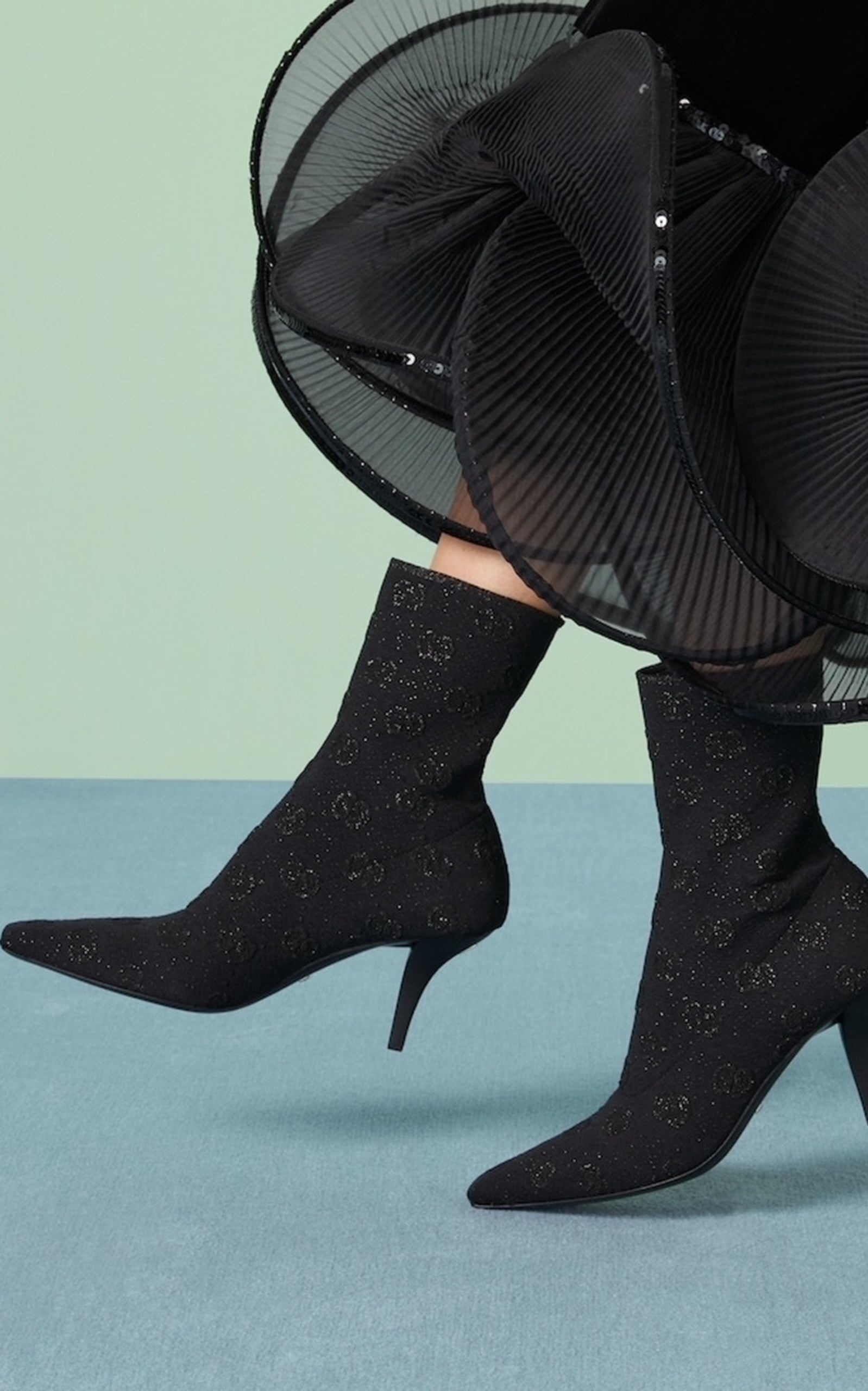GG Knit Ankle Boots - 2