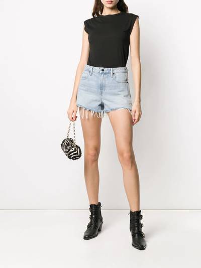 Alexander Wang Bite high-rise denim shorts outlook