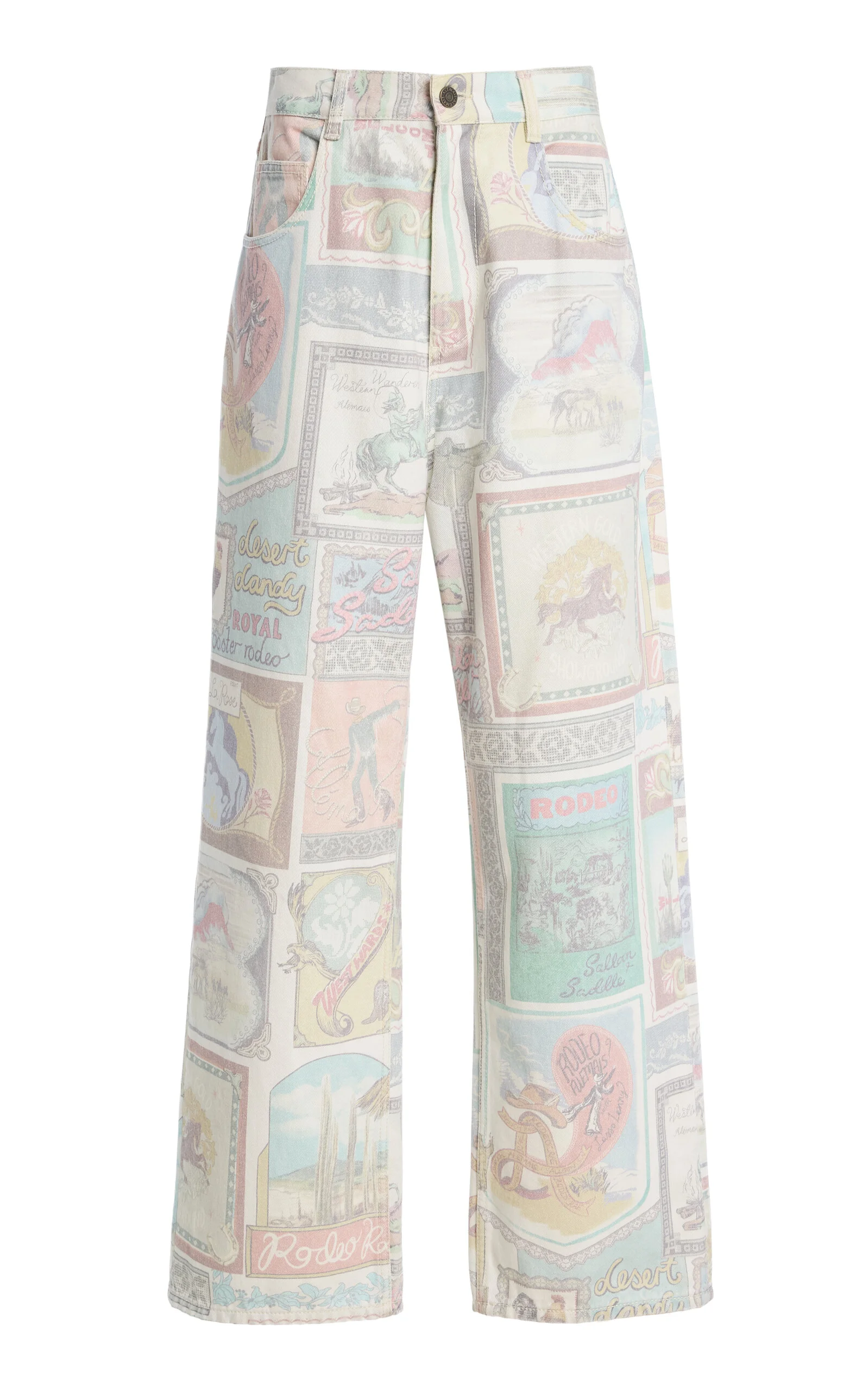 Andie Rigid Mid-Rise Straight-Leg Jeans - 1