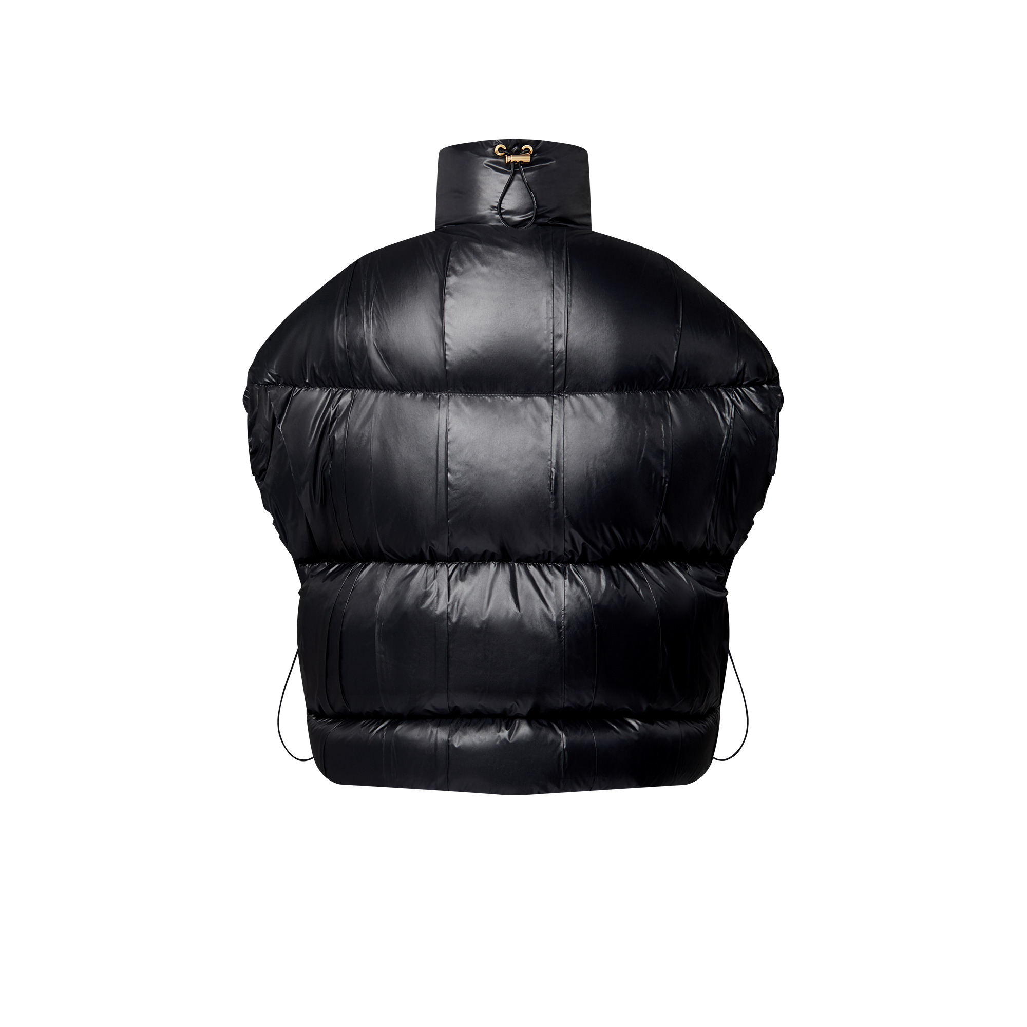 Drawstring Detail Technical Puffer Gilet - 3