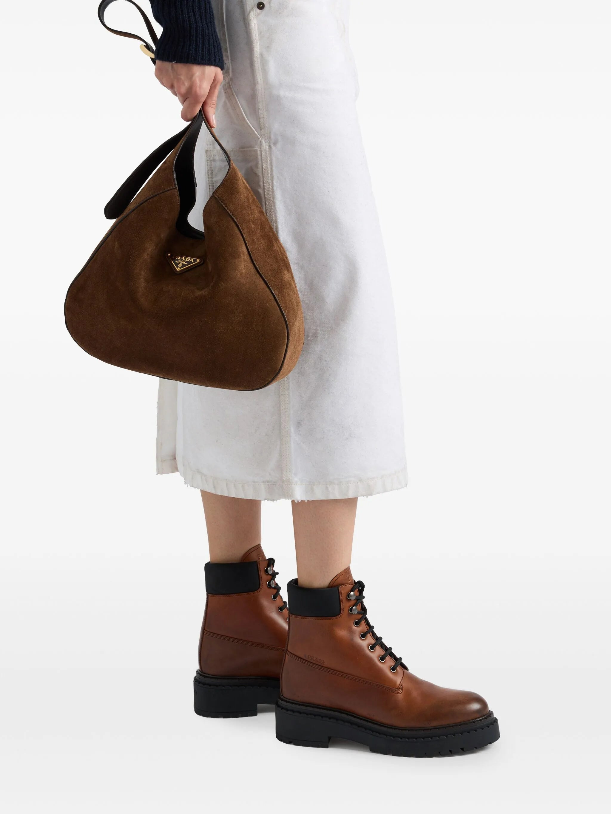 leather combat booties - 7