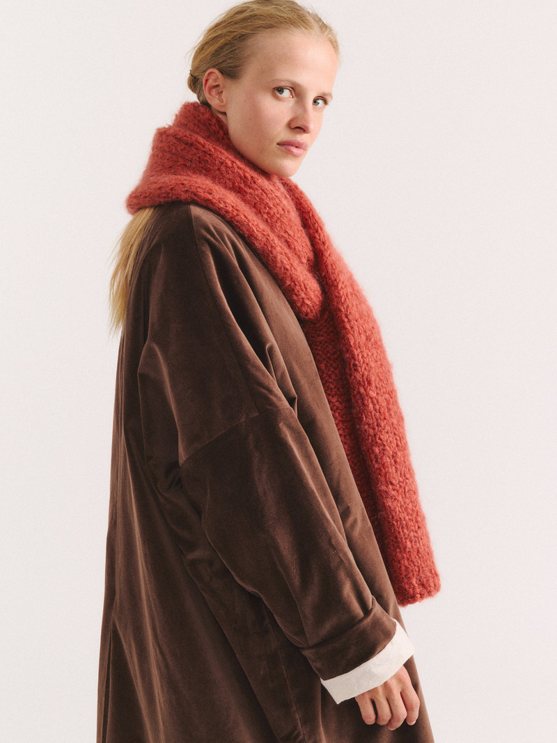 SCARF - MOHAIR - RUST 1