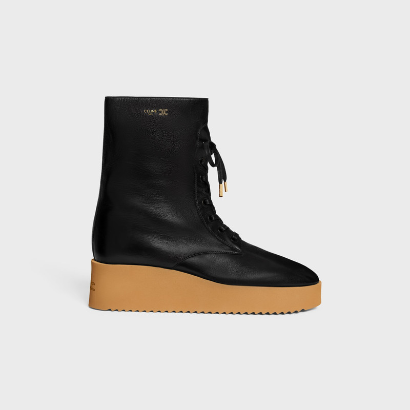 STEP - LACE-UP BOOT IN SHINY CALFSKIN 1