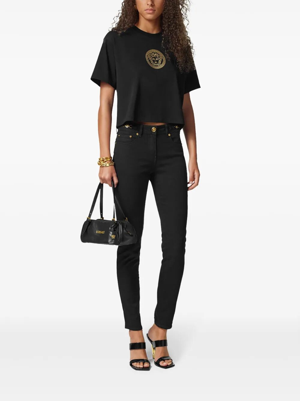 Versace Women Shoulder Lamb Leather - 5