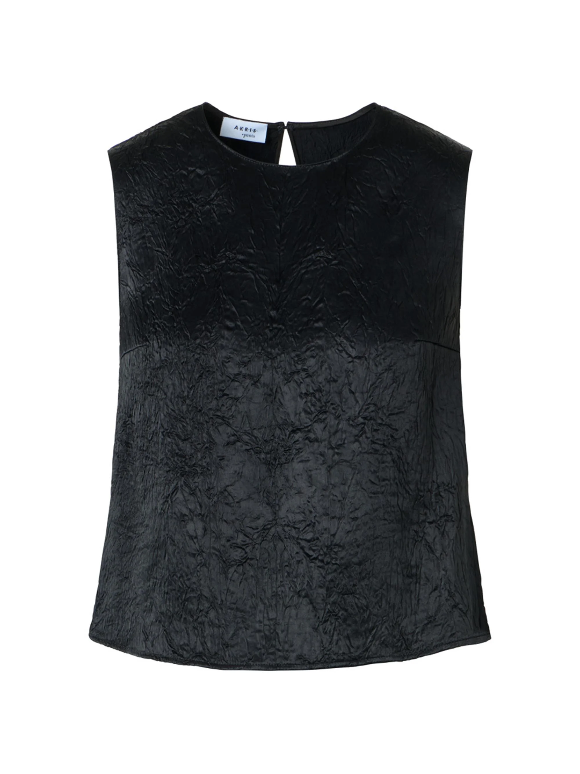Women's Textured Crewneck Tank - Black - 1