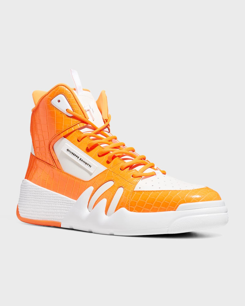 Giuseppe Zanotti Men's Talon High-Top Leather Sneakers outlook