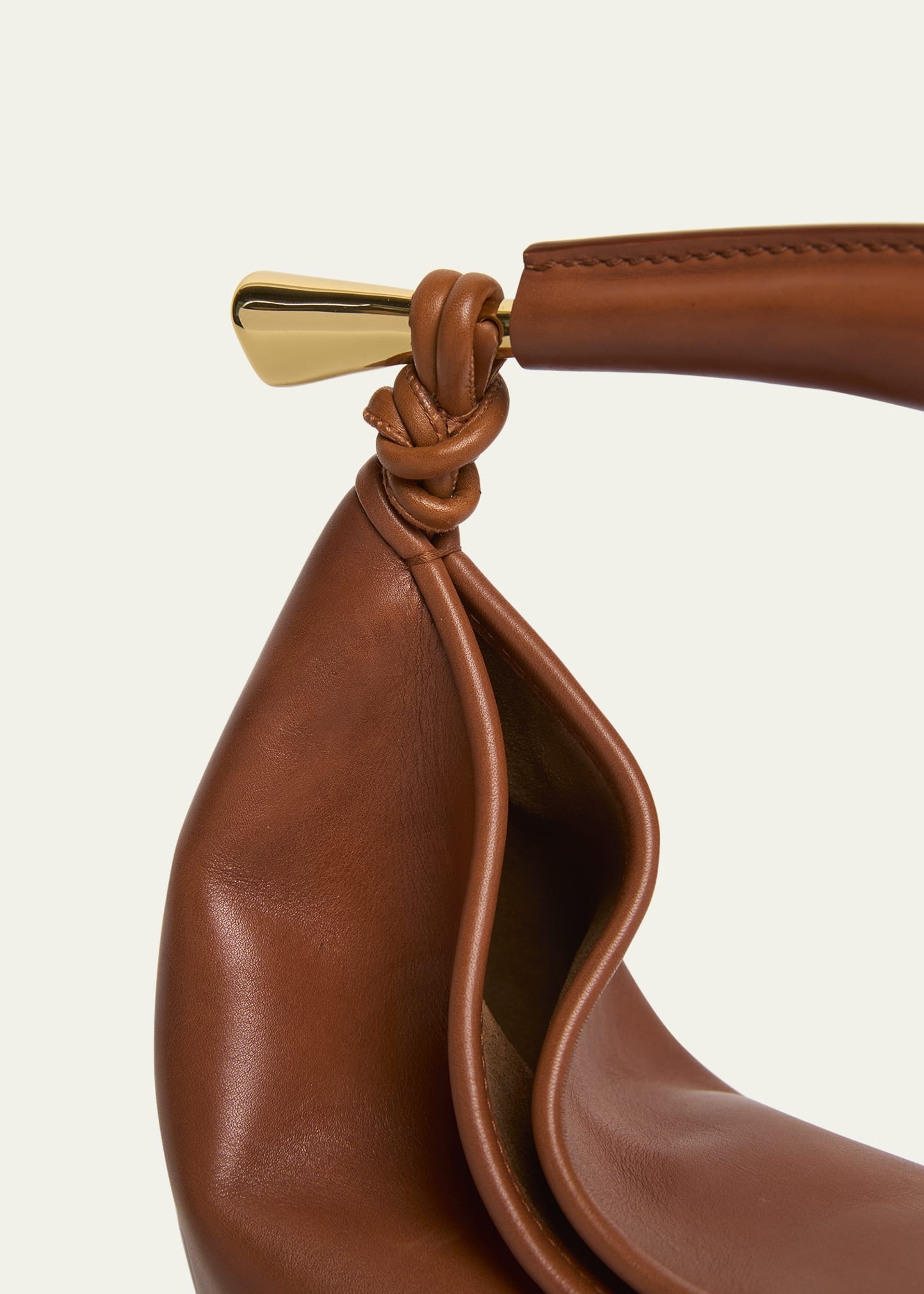 Small Sardine Leather Top-Handle Bag - 5