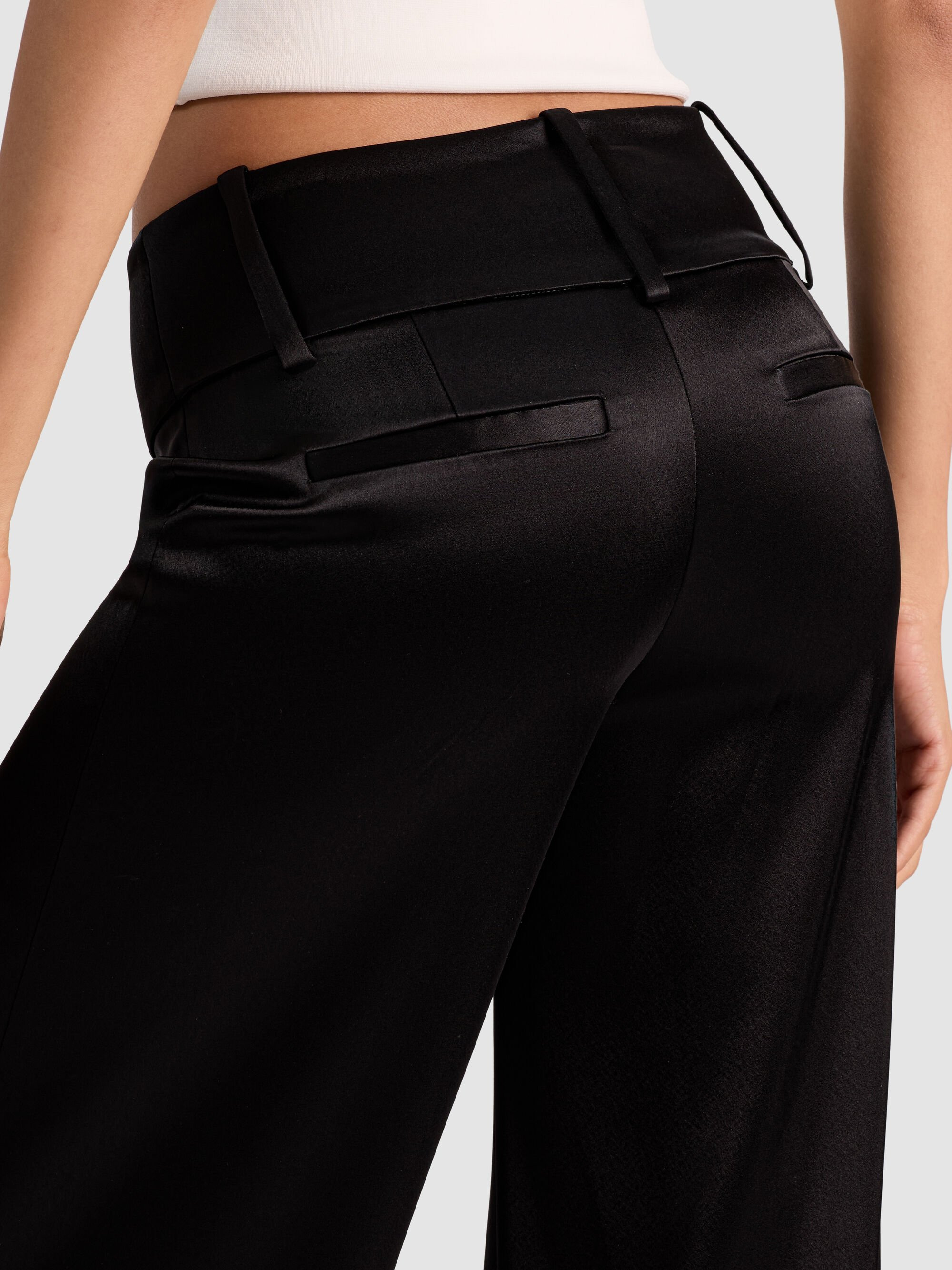 OLIVIA SATIN WIDE LEG PANT - 5