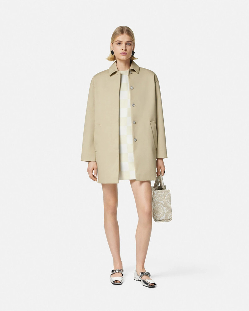 VERSACE Contrasto Duchesse Shift Mini Dress outlook