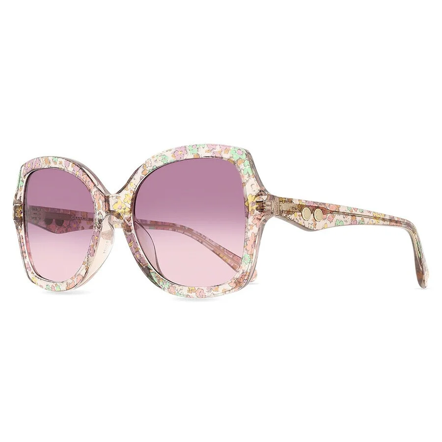 Coach Gradient Purple Pink Butterfly Ladies Sunglasses HC8410U 58947W 56 - 1