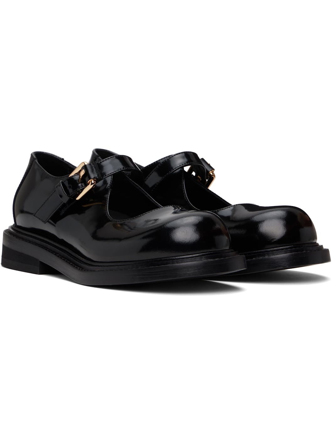Black Mary Jane Olivia Loafers - 4