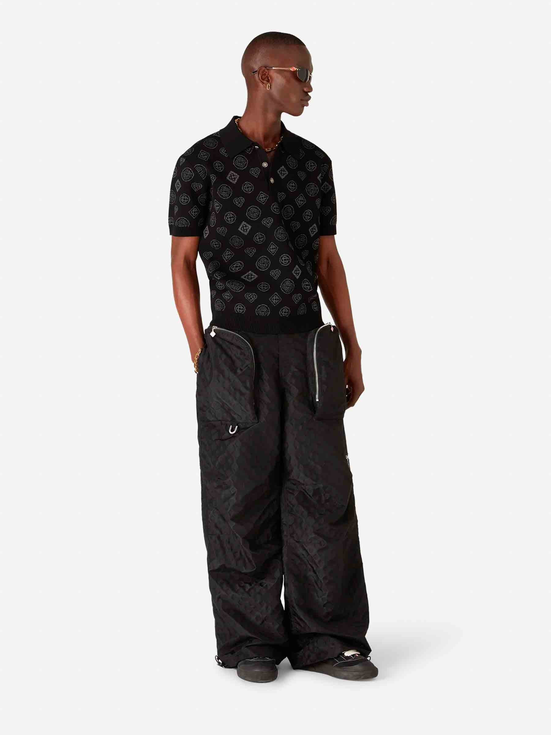 JACQUARD MONOGRAM POLO - 2