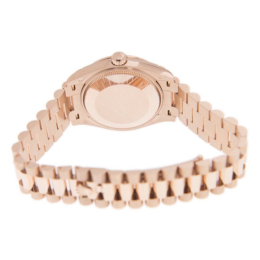 Rolex Datejust 31 Chocolate Diamond Dial Ladies 18kt Everose Gold President Watch 278275CHDP - 5