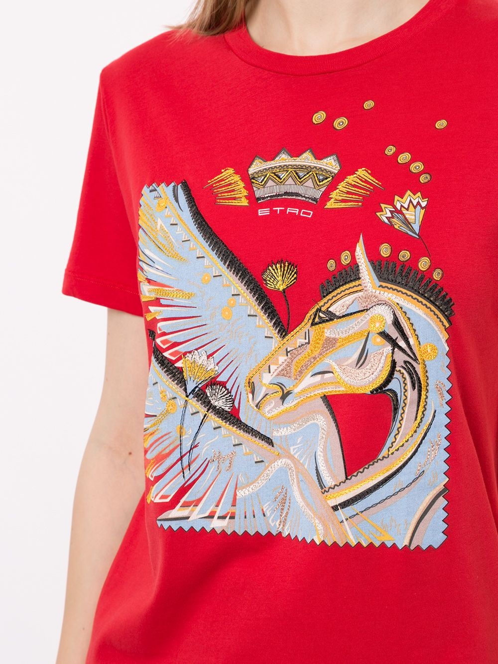 Pegaso print T-shirt - 5