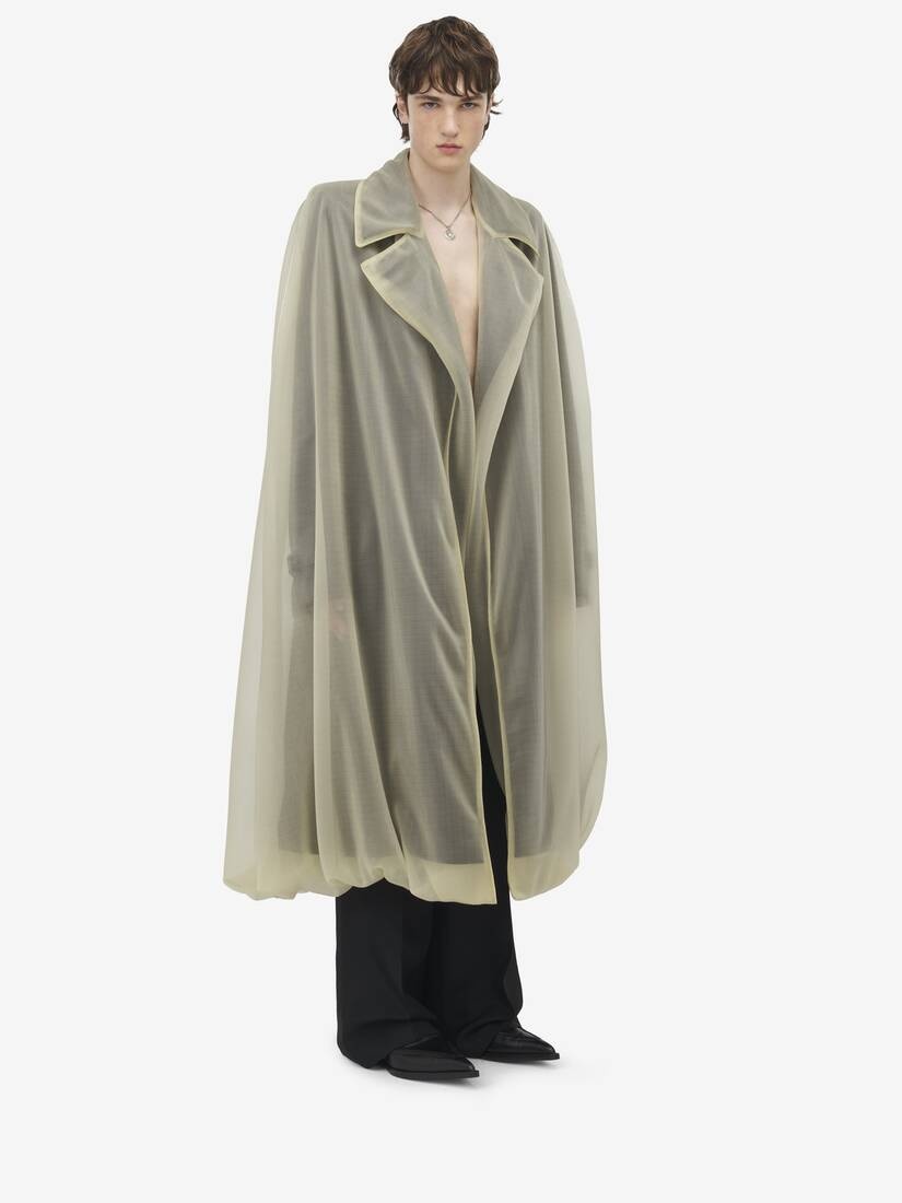 Detachable Cape Trench Coat - 3