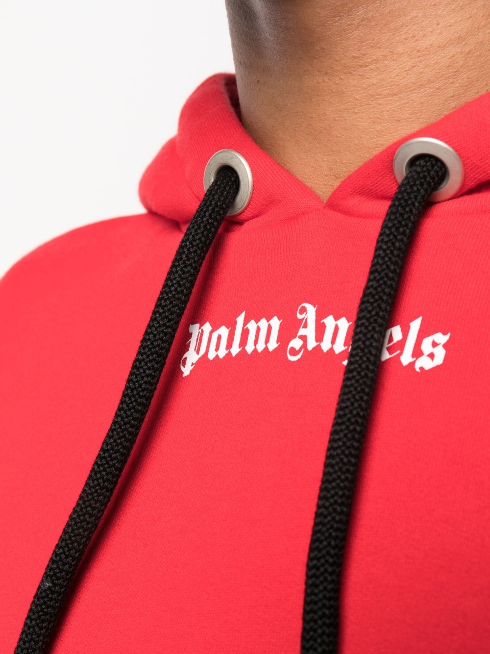 logo-print cotton hoodie - 5