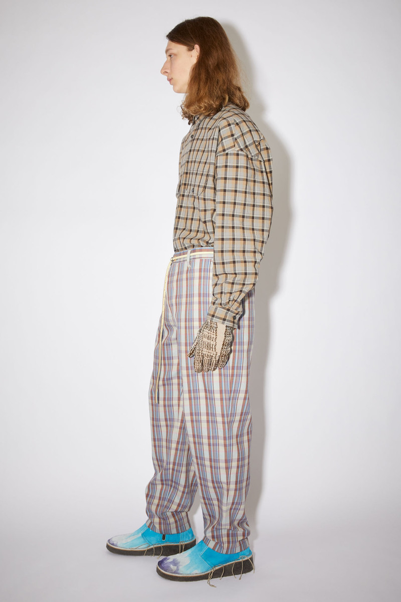 Checked trousers - Lilac purple 4