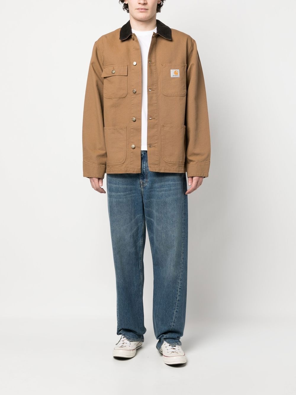 Michigan organic cotton single-breasted coat - 2