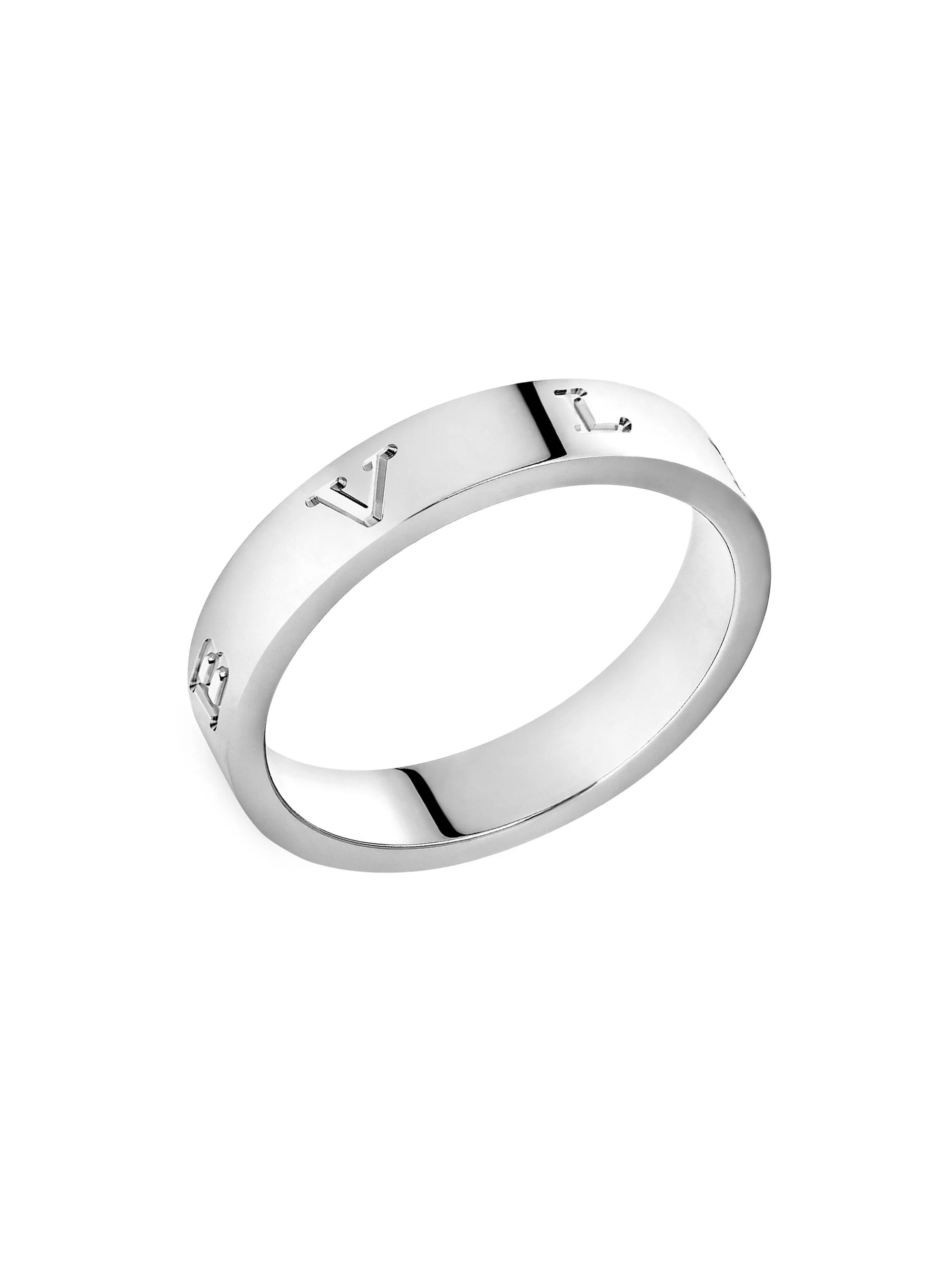 Women's B. zero1 18K White Gold Logo Ring - White Gold - 1
