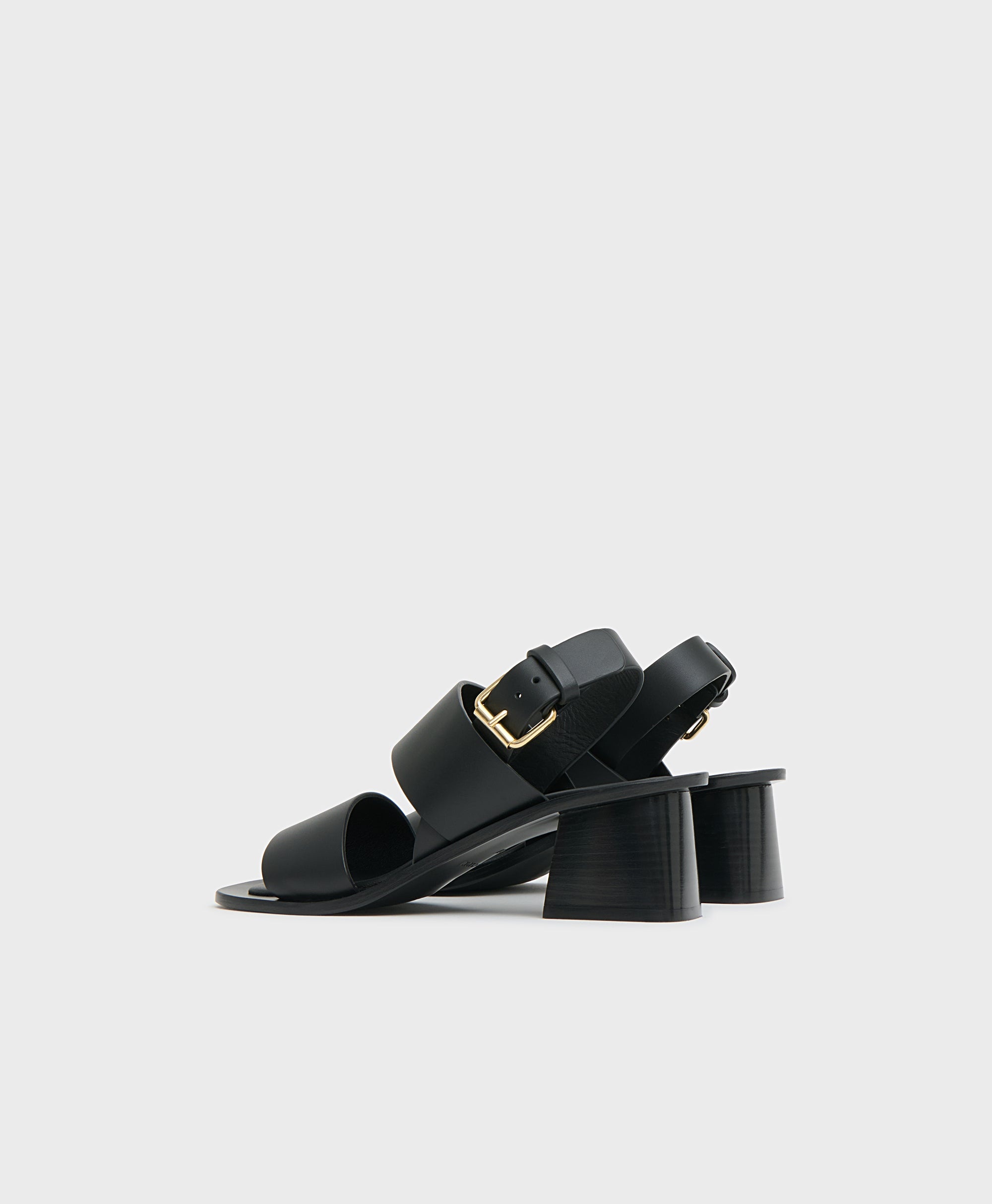 DOUBLE STRAP HEELED SANDAL - 4