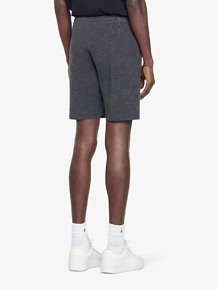 Brand-tab elasticated-waist stretch-knit shorts - 4