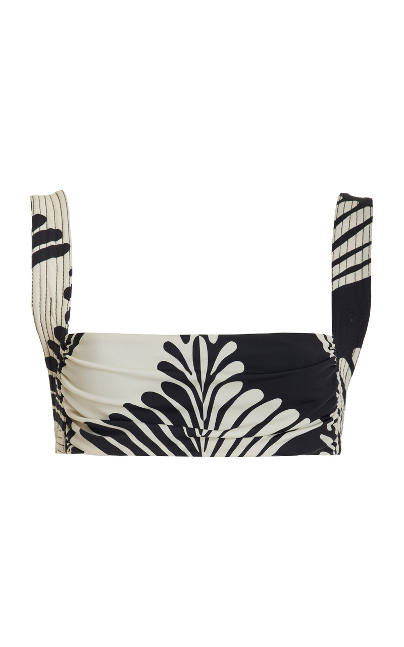 Turkana Printed Bikini Top black 1