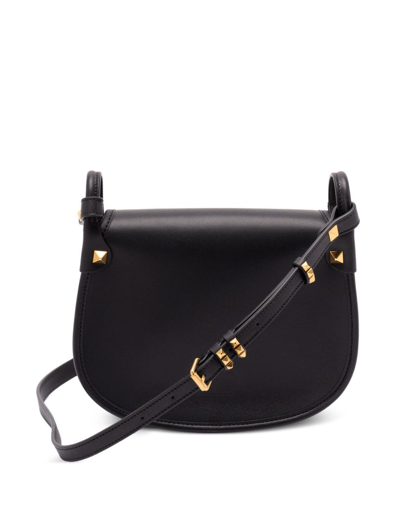 Valentino buckle-strap leather shoulder bag outlook