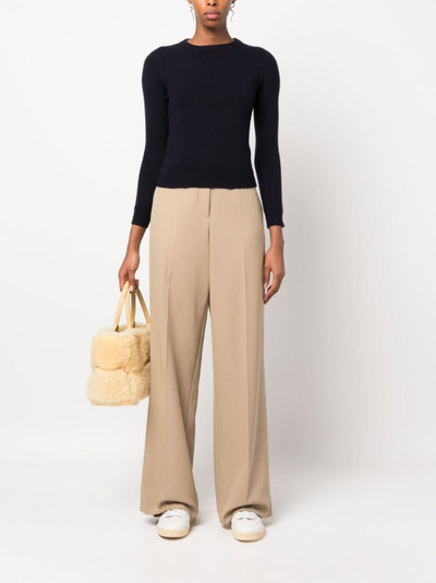 extreme cashmere fine-knit cropped jumper outlook