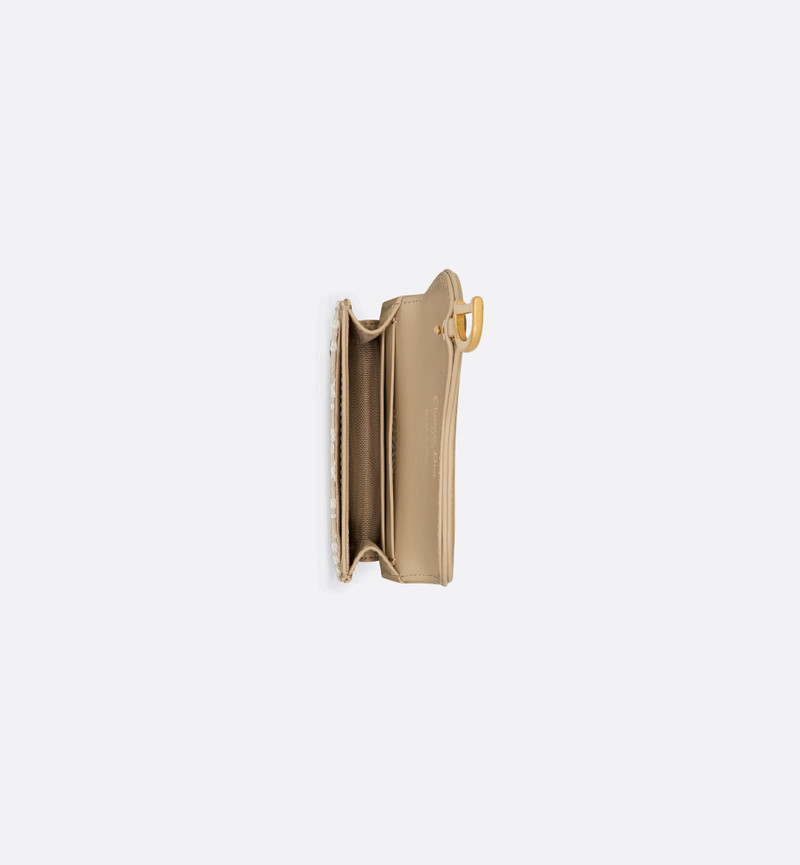 Dior Saddle Bloom Card Holder outlook