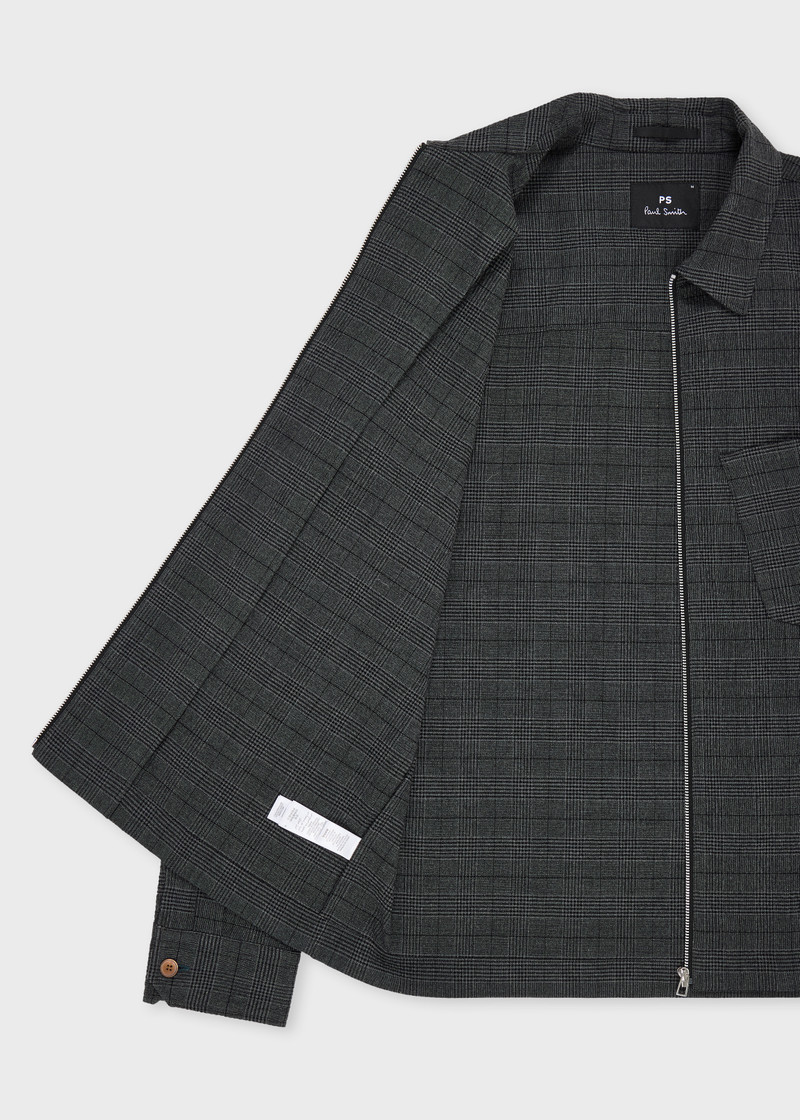 Grey Textured-Cotton Check Co-Ord Set 4