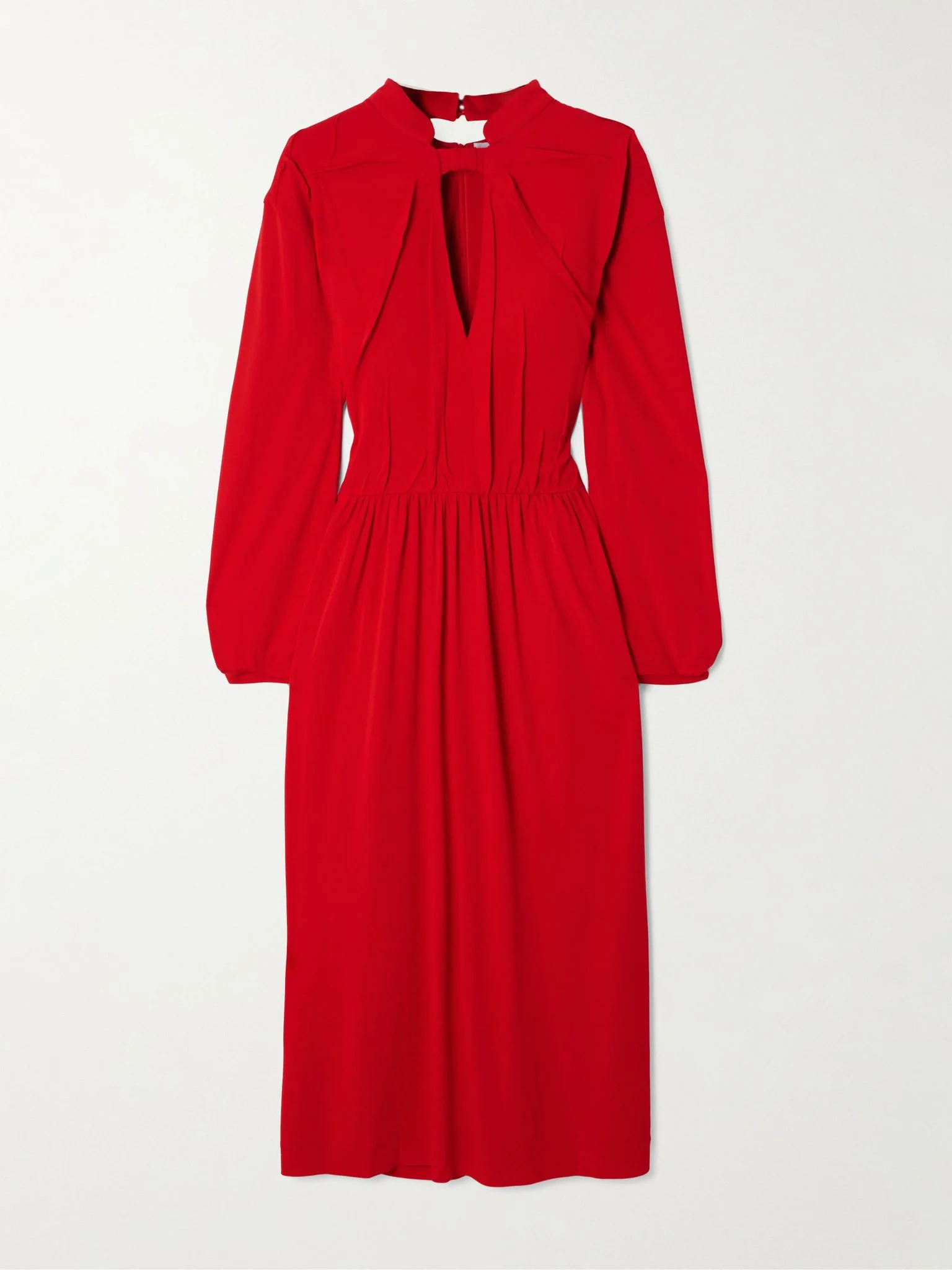 Crepe midi dress Red - 1