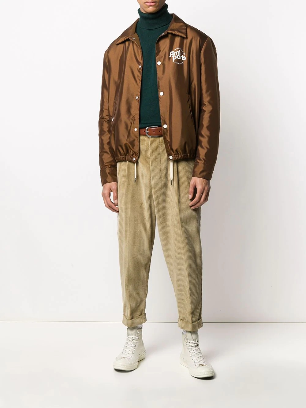 sherpa-lined coach jacket - 2