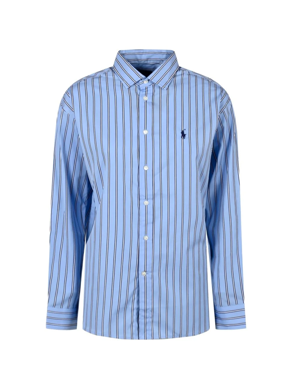 relaxed-fit striped cotton shirt - 1