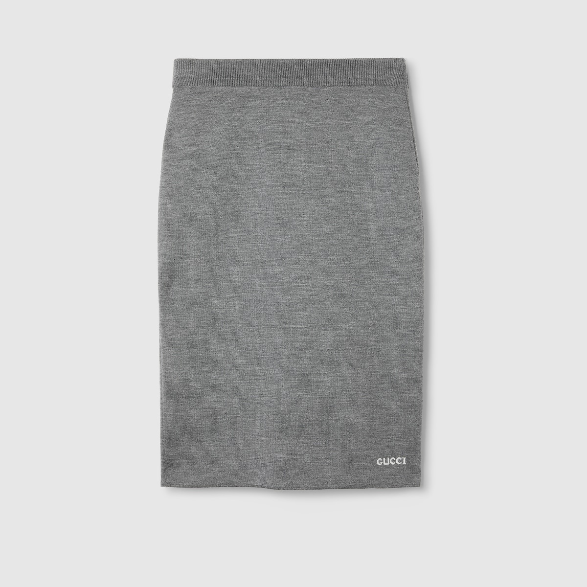 Wool jacquard skirt - 1