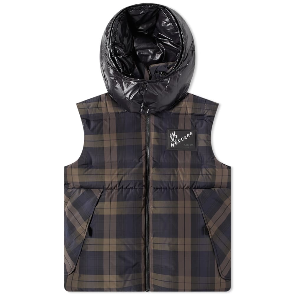 7 Moncler FRGMT Hiroshi Fujiwara Worren Blackwatch Tartan Gilet - 1