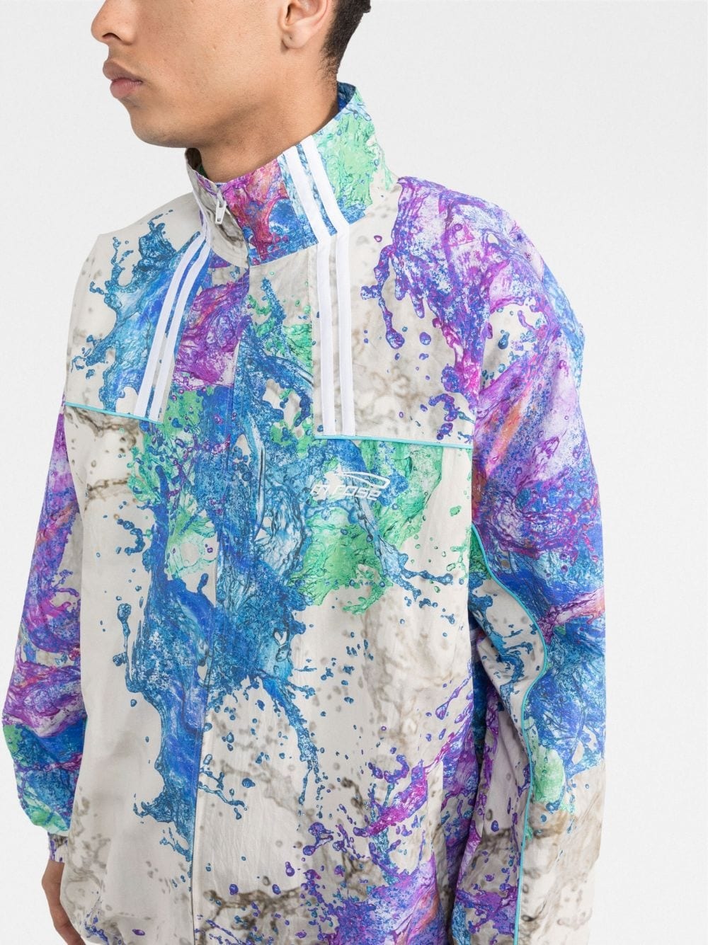 abstract-print lightweight jacket - 3