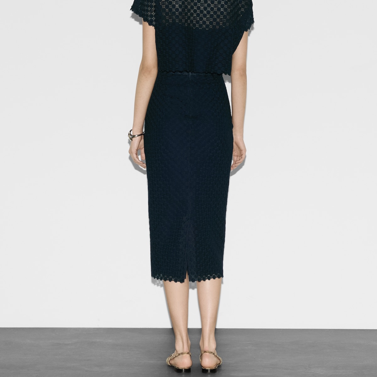 Double G flower lace skirt - 4